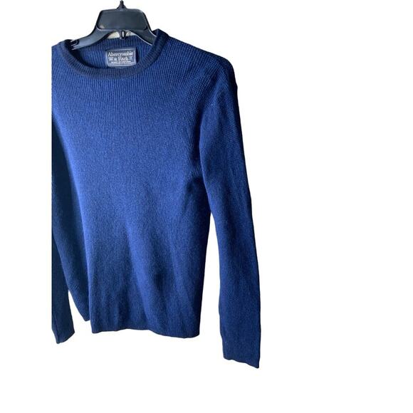 Abercrombie & Fitch Sweater Mens Large Wool Blend Knit Crewneck Pullover Preppy - Picture 5 of 7